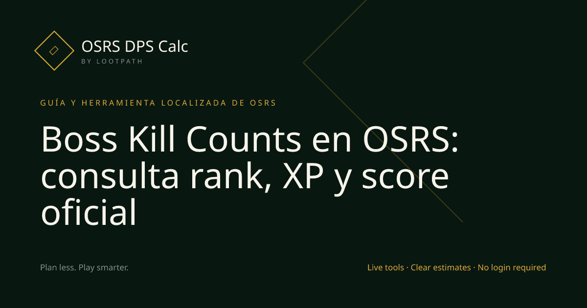 Boss Kill Counts OSRS decision guide overview