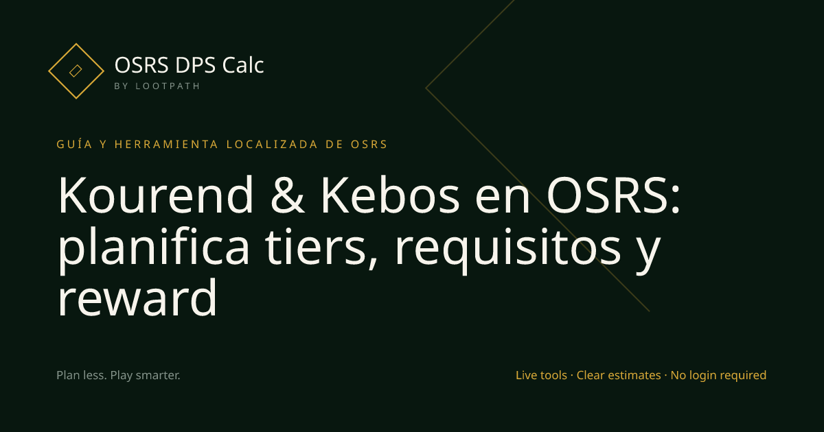 Kourend & Kebos OSRS decision guide overview