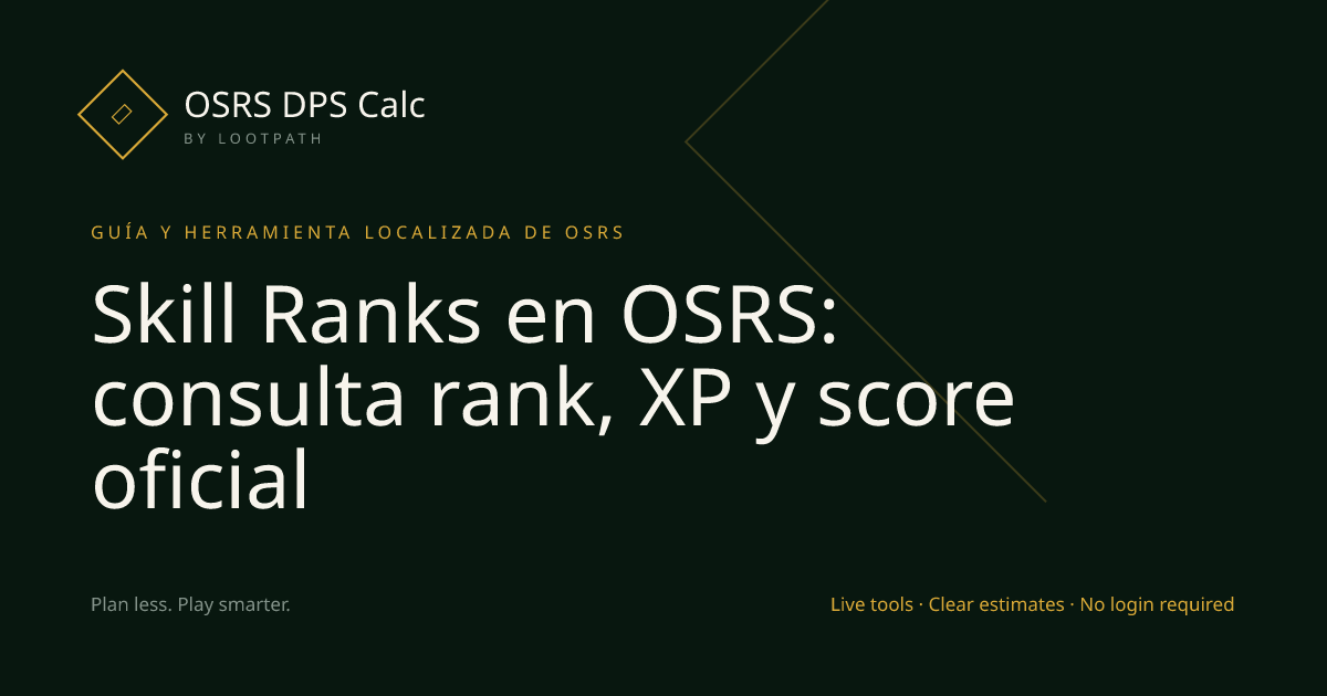 Skill Ranks OSRS decision guide overview