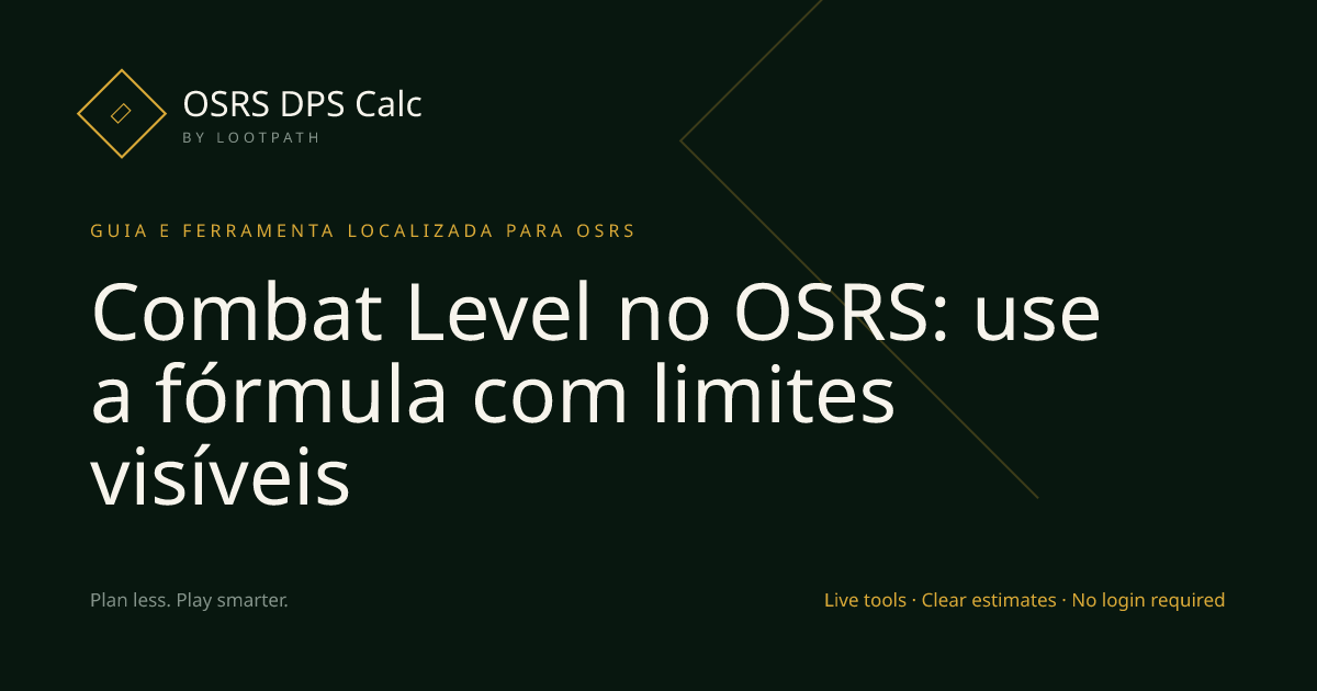 Combat Level OSRS decision guide overview