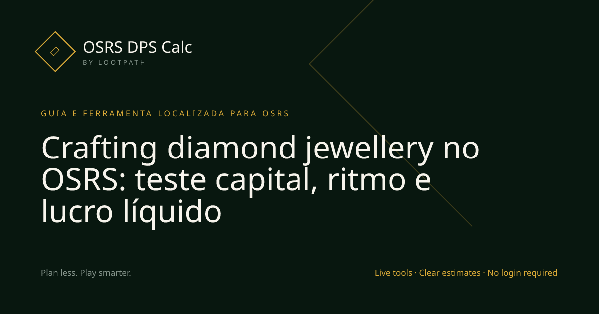 Crafting diamond jewellery OSRS decision guide overview