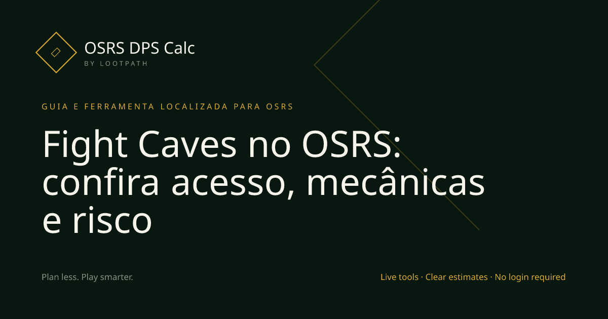 Fight Caves OSRS decision guide overview