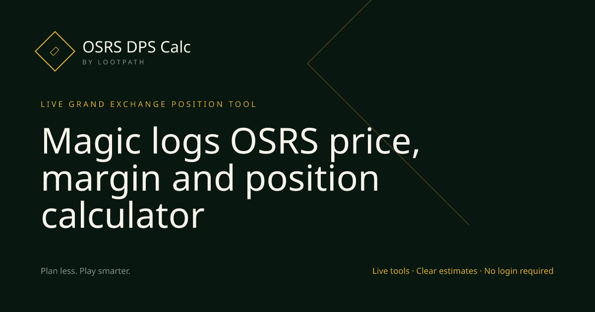 Magic logs OSRS decision guide overview