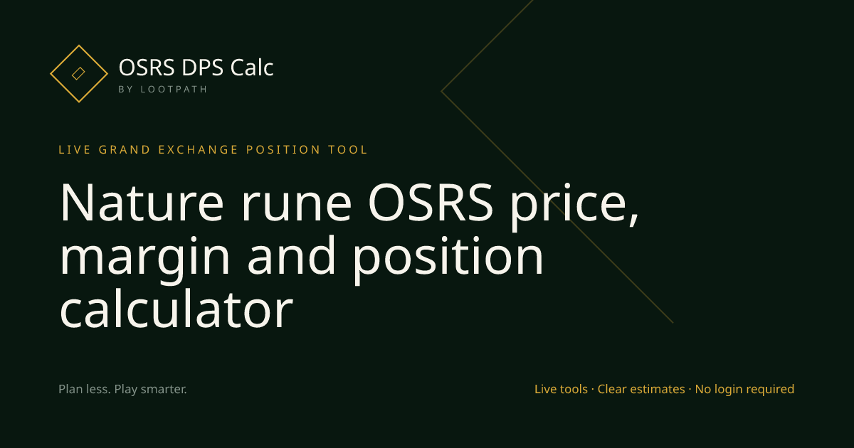 Nature rune OSRS decision guide overview