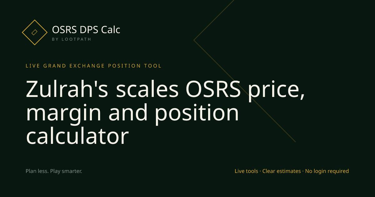 Zulrah's scales OSRS decision guide overview