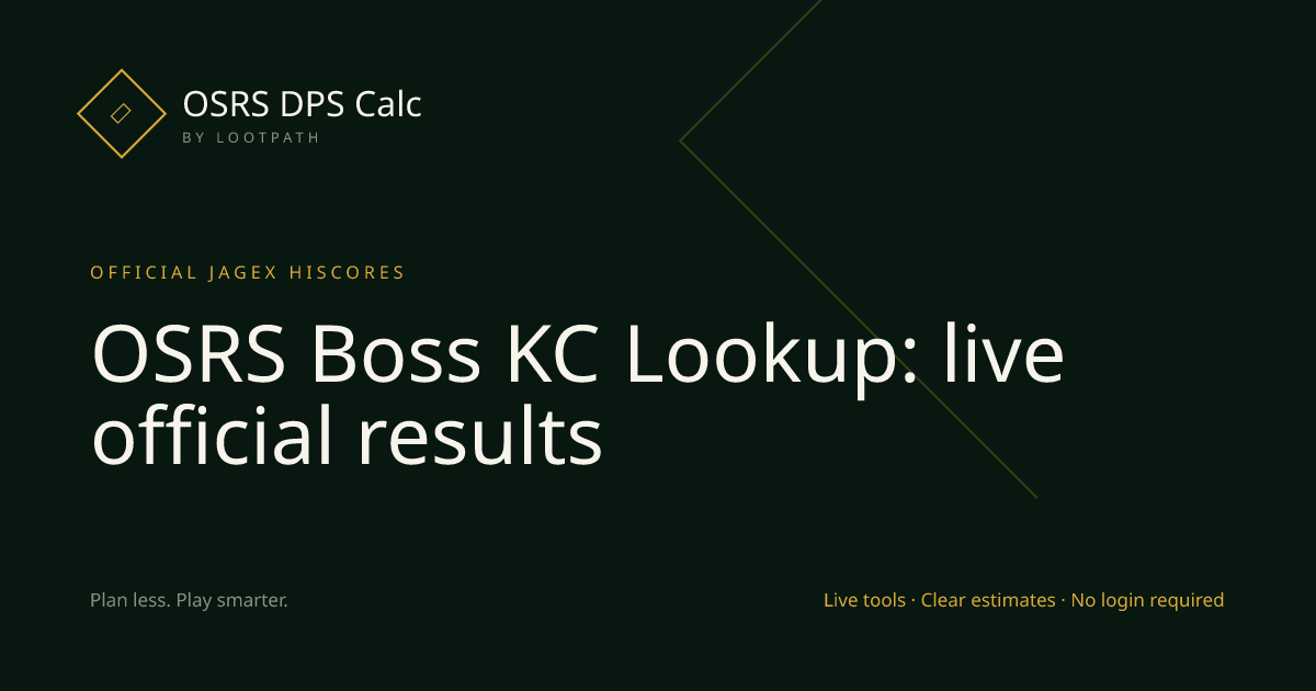 Boss Kill Counts OSRS decision guide overview