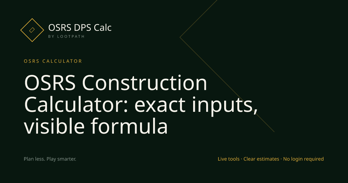 Construction OSRS decision guide overview