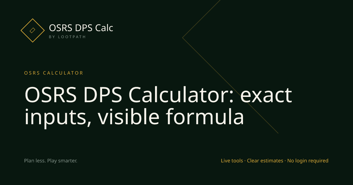 DPS OSRS decision guide overview