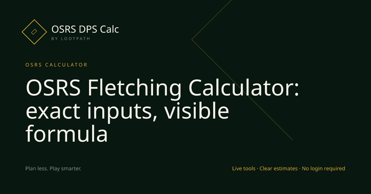 Fletching OSRS decision guide overview