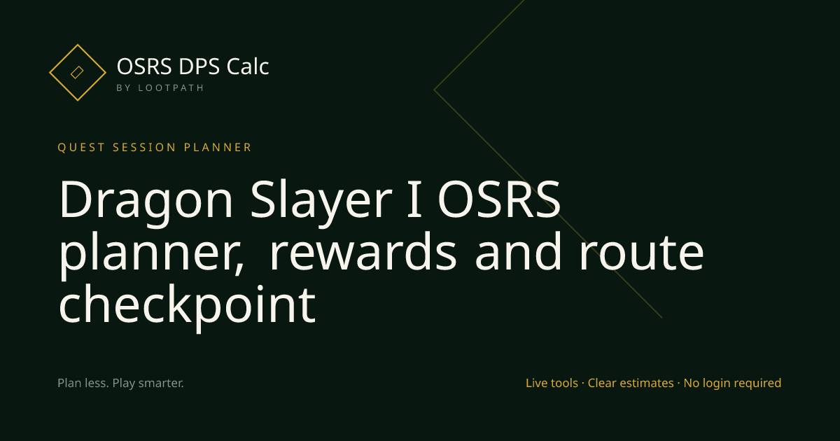 Dragon Slayer I OSRS decision guide overview