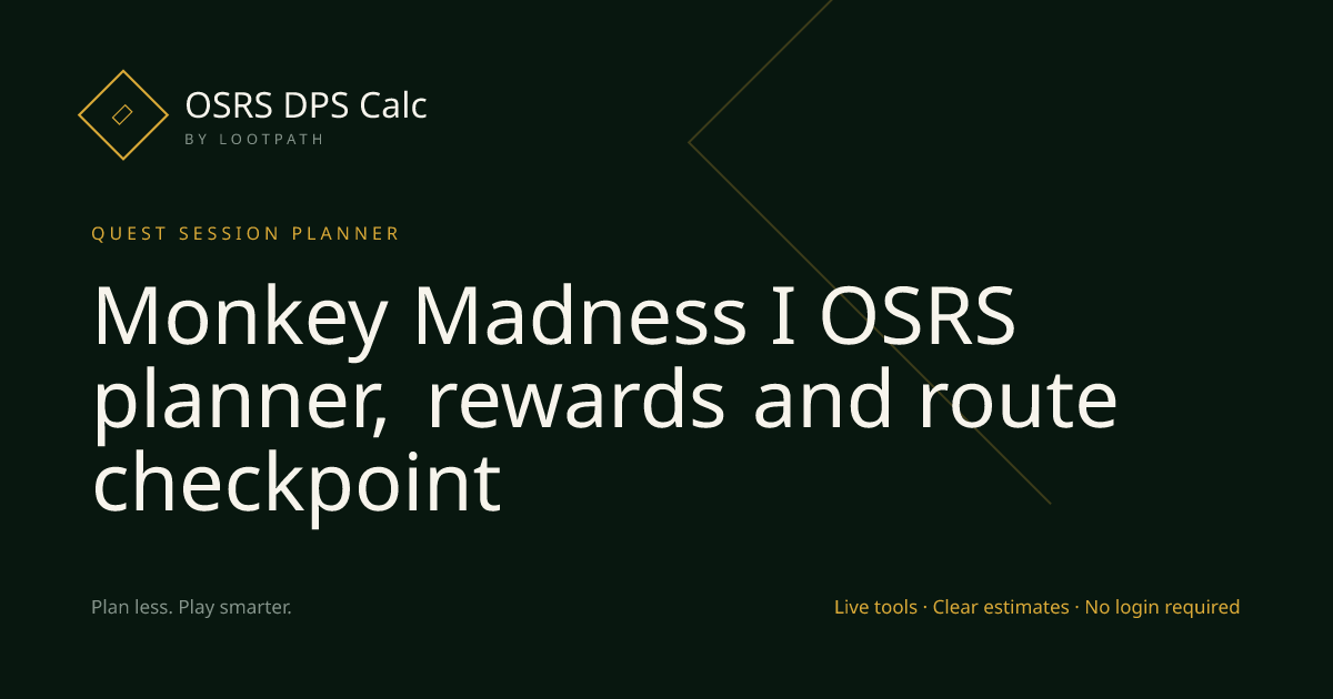 Monkey Madness I OSRS decision guide overview