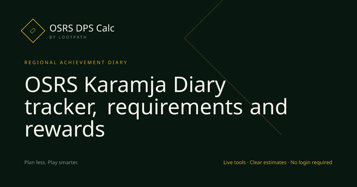 Karamja OSRS decision guide overview