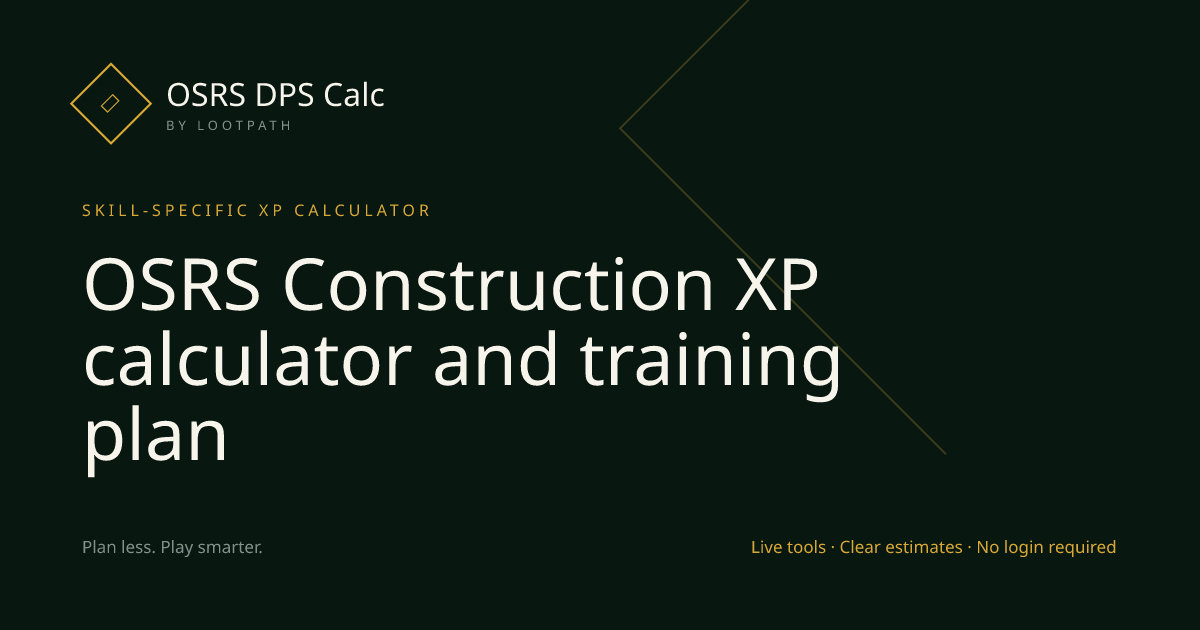 Construction OSRS decision guide overview