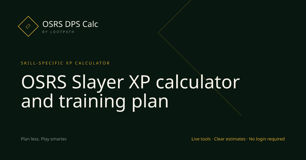 Slayer OSRS decision guide overview